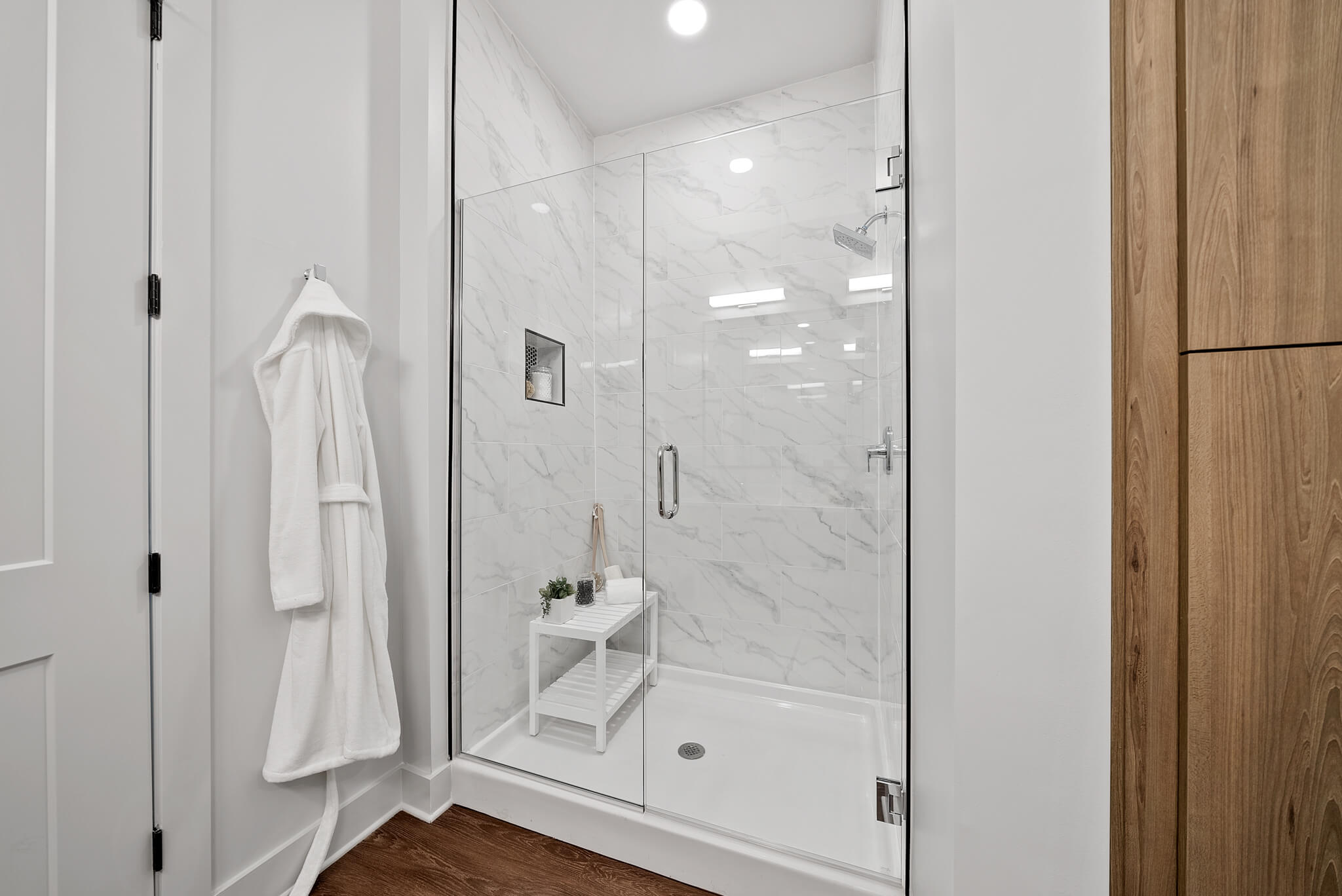 Bathroom with Glass-surround Shower